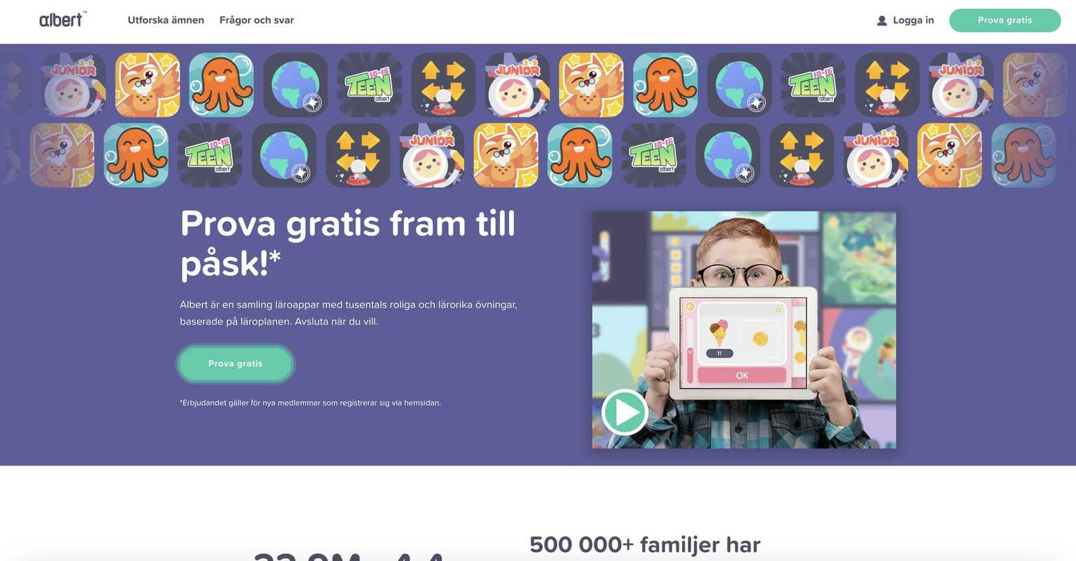 Recension av HejAlbert: Läroplattform för barn (2025)